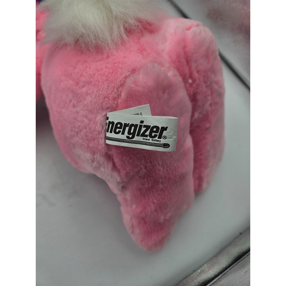 1995 Energizer Bunny Plush Drum Sunglasses Pink Mascot 22" Vintage Promo Toy - Picture 5 of 6